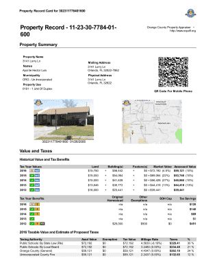 ocpafl property search.